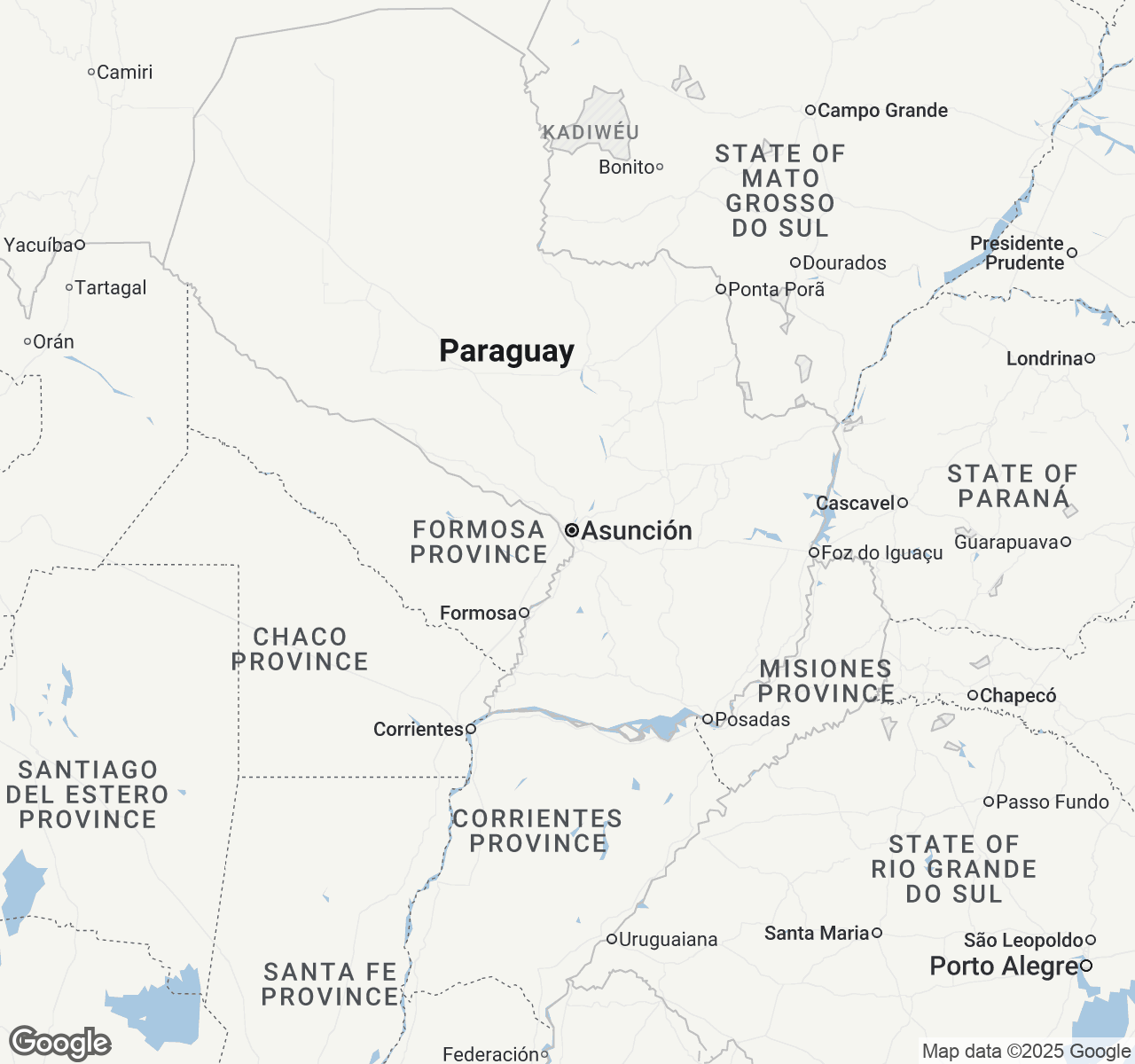 Map of Asuncion
